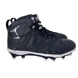 Air Jordan 7 Retro TD Football Cleats Mens Size 8 Black White Lace Up 719543-010